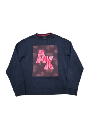 A|X Armani Exchange Men's Icon Logo Crew Neck Sweatshirt Sz L